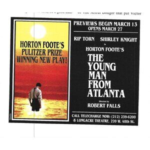 Young Man from Atlanta Robert Falls Play Advertisement 2000s Print Ad